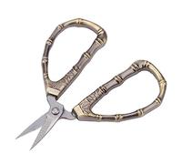 TYTOGE Stainless Steel Sewing Scissors, Durable Mini Shears (Bamboo | Comfortable zinc alloy handle, Vintage design, Ideal for crafts, Precise cutting, Great for fabric