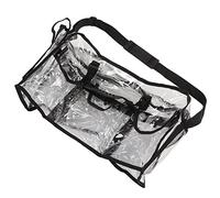 TYTOGE Transparent shoulder bag, large capacity see through tote with multiple pockets for travel beach sports events music festivals