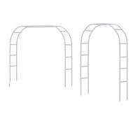 Tytroy Reconfigurable & Easy-to-Assemble Metal Outdoor & Indoor 7'6" Garden or Wedding Arch Arbor for Wedding Bridal Party Elegant Decorations & Garden Climbing Plants Vines (White 1PC)