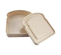 TYTUOO Portable Lunch Box Sandwich Box Large Capacity Box Clear Lunch Bags for Outdoor Picnic Working Household (Beige, One Size)