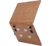 TYTX Compatible with MacBook Pro Leather Case 15 Inch 2016-2019 Release (A1990 A1707) Laptop Sleeve Protective Folio Book Cover with Vents, Brown