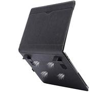 TYTX PU Leather Case Compatible with M3 M2 Macbook Air 15 inch A3114 A2941 with Touch ID,2023 2024 Release, Protective Folio Book Cover with Vents and Stand Function, Black