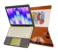 TYTX PU Leather Case Compatible with MacBook NEO 13 inch 2026 Model A3404 with A18 Pro Chip, Protective Folio Book Cover with Soft Interior Vents and Stand, Brown