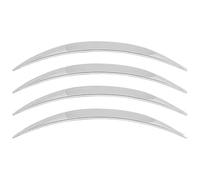 TYTYASS Universal Car Eyebrow Sticker Wheel Arch Protector Chrome Imitation Carbon Fiber Mud Guard Fender Flares Arches(Chrome)