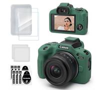 TYUANDOUER Case for Canon EOS R100 Camera, Soft Silicone Protective Case with Screen Protector Accessories for Canon R100, Anti-Scratch, Lightweight Skin Rubber, Slim Fit Cover for EOS R100 - Green