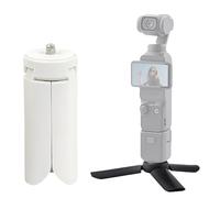 TYUANDOUER Pocket 3 Mini Tripod for DJI Osmo Pocket 3 2 1, Compact Foldable Tripod for DJI OM 4/Action 3 4/GoPro Hero 12 11/for Insta360 X4/for Instax Mini PAL with 1/4 Inch Screw Vlog Tripod - White