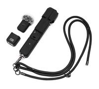 TYUANDOUER Protective Silicone Case & Adjustable Lanyard for DJI Osmo Pocket 3 / Xtra Muse, Soft Anti-Scratch Grip with Screen Protection, Lightweight Hands-Free Carry for Travel, Vlogging - Black