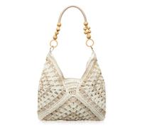 Tyuanjiarui Woven Straw Tote Bag for Women, Handmade Woven Mesh Handbag, Large Capacity Straw Beach Bag for Vacation Casual Outings (Color E)
