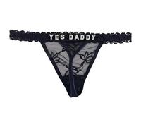 TYUEISP Custom Thong With A Special Meaning Word Daddy Personalized Thong Lace Low Rise Underwear Panties for Women, Thong1, M