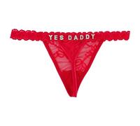 TYUEISP Custom Thong With A Special Meaning Word Daddy Personalized Thong Lace Low Rise Underwear Panties for Women, Thong2, L