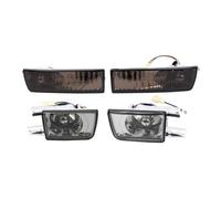 Tyuhren Car Fog Driving Light For VW For Jetta MK3 For Golf 1993 1994 1995 1996 1997 1998 1Set/4Pcs Car Front Bumper Fog Light+Turn Signal Lamp Smoked Lens Foglight Corner Signal