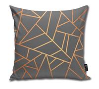 tyui7 Pillowcase Copper And Grey Decor Pillowcases Throw Cushion Covers for Sofa and Couch 45x45 cm