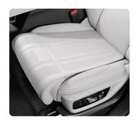 TYUIGHF Car Seat Cover for VW Amarok Atlas Atlas Tanoak Beetle Bora Caddy Eos Fox Golf, Leather Front Seat Cushion Protector, Breathable Perforated Vehicle Pad, Wear-Resistant Seat Mat,C/White