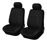 TYUIGHF Car Seat Covers for Dacia Sandero Stepway 5 Places Duster 2000-2025 Front Seat Covers, Breathable, Stretchable, Durable, Water-resistant, Easy to Install,C/Black