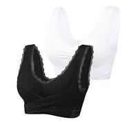 TYUIOP Bralette Bralette Tops for Women Strapless Bra for Bigger Bust Nursing Bras Breastfeeding Large Breasts Post Surgery Bra Bras Women Non Wired Size 38A Bandeau Tops White