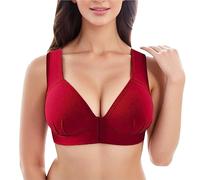 TYUIOP Bras for Big Ladies Bras for Women Push Up Full Coverage Bra Womens Bras 38G Push Up Invisible Bra Women's Bras Non Wired with Eyes at Back Lace Up Tie Front Tube Tops for Women