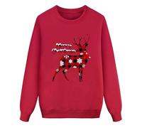 TYUIOP Matching Christmas Jumpers Nightdresses Matching Christmas Pyjamas Couples Fluffy Long Nightdresses for Women UK 2 Pack Silk pjs for Women Jersey UK Plus Size A-red