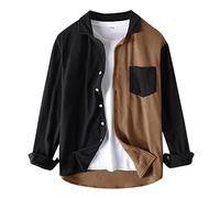 TYUIOP Polo Shirts for Men UK Mens Shirts Casual Long Sleeve Mens t 3XL Men's Compression Shirt Yellow Plain White Tshirt White t Shirt Brushed Fleece Winter Work