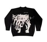 TYUIOP Quarter Zip Jumper Women's Jumpers Womens Fluffy Jumper Woolie Jumpers for Women UK Women's Casual Loose Striped Long-Sleeved Sweatshirt Work Striped Sweater Ladies