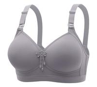 TYUIOP Women's Bras Front Fastening Bras for The Elderly with Poppers Cotton for Women Plus Size Nursing Bra No Wire Bra Sports Women High Support White Bravissimo