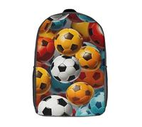 TYUIOPASDFG Eco-Friendly 17inch Football School Bag, Unisex Recycled Material Secondary Backpack for Teen Boys And Girls, Lightweight Ergonomic Design