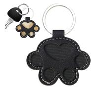 TYUKXJH Dog Paw Shaped Keychains | Cute Portable Dog Grooming for Bags - Accessory for Women Gift for Girlfriend Sister Daughter Family and Colleagues, Black/White, Consulte la descripción