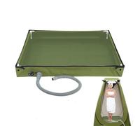 TYUKXJH Folding Shower Tray for Camping, 80 x 80 cm Portable Folding Base for Shower Floors, Waterproof, Sink Drain, Multifunctional, Easy Installation for Indoor and Outdoor, Camping