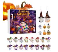 TYUKXJH Halloween Calendar 24 Days Ghost Theme, Calendar to Count the Days to Halloween 2025 - 2D Acrylic Ornament Ornament for Kids Girls Parties