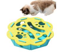 TYUKXJH Indoor Cat Puzzle Toy | Anti-Glutton Feeder for Cuddles with Food | Playful Dispenser with Bell for Anti-Boredom Exercise | Home Living Room Bedroom Balcony Travel