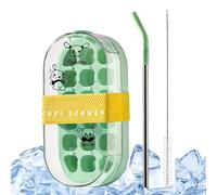 TYUKXJH Portable Ice Maker Bottle | 2-in-1 Bottle with Straw - Freezer Ice Making Tray,for Home Kitchen Office Outdoor Camping Hiking Picnic Cocktail Party Gym Fitness Sports