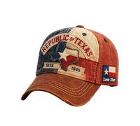 TYUKXJH Republic of Texas Vintage Baseball Cap, 56-60cm, Adjustable Texass Republics Caps, Breathable Cotton Hat - Republic of Texas Commemorative Cap, for Daily Wear/Fans/Tourists/Collectors