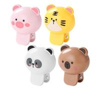 TYUKXJH Toothbrush Head Protective Covers - Animal Shaped Protector for Manual Bristles - 4 Pieces for Men Women Older Adults Teens and Children