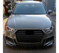 TYUMGXIAO Car Front Spoilers for Audi A3 8V S3 S-Line 2017 2018 2019 2020, Auto Sport Lip Diffuser Splitter Protector Modification Body Kit Spoiler Protector Decorative,A/Carbon Fiber Look