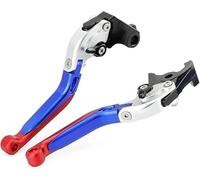 TYUMGXIAO Motorcycle Brake Clutch Lever for VFR 800 800X VTEC 1200X 1000F CBF 1000 800F, Handlebar Brake Folding Latch Clutch Lever Left Brake Handle Clutch Lever,A/Blue Silver