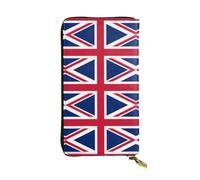TYUMH British flag Prints Leather long clutch wallet lightweight and waterproof stylish design suitable for gift giving and daily use