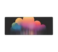 Tyumh Colorful Rainbow Rain with Non-Slip Rubber Base, Bulk Washable Mouse Padscomfortable Mouse Padsdurable Material, Portable, Innovative Design