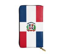 TYUMH Dominican Republic Prints Leather long clutch wallet lightweight and waterproof stylish design suitable for gift giving and daily use