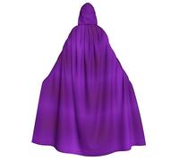 TYUMH Halloween hooded cape Solid color dark purple Prints soft and skin-friendly with large brim suitable for Halloween holiday parties