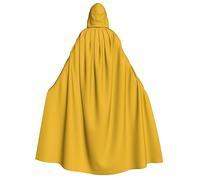 TYUMH Halloween hooded cape Solid color gold Prints soft and skin-friendly with large brim suitable for Halloween holiday parties