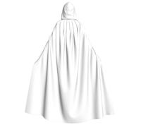 TYUMH Halloween hooded cape Solid color white Prints soft and skin-friendly with large brim suitable for Halloween holiday parties