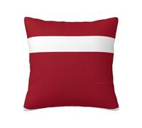TYUMH Printed Flag of Latvia Plush Pillowcase, Soft and Comfortable, Breathable and Warm, Suitable for Bedroom and Living Room
