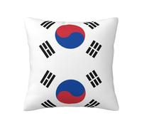 TYUMH Printed Flag of Republic of Korea Plush Pillowcase, Soft and Comfortable, Breathable and Warm, Suitable for Bedroom and Living Room