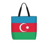 TYUMHFlag of Azerbaijan Printed single-strap tote bag, lightweight and casual, ideal for daily outings, travel and shopping.