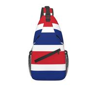 TYUMHFlag of Costa Rica Printed crossbody chest bag suitable for travel, hiking, leisure and fashion backpack