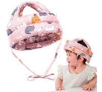 Tyuodna Baby Helmet for Crawling Walking,Baby Head Protector Infant Anti-Fall Anti-Collision,Toddler Baby Safety Hat,Adjustable Size,for Children from 6-36 Months (Pink)