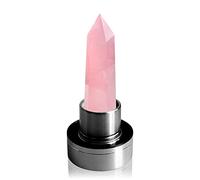 Tyuodna Crystal Water Bottle, Removable Natural Crystal Quartz Glass Water Bottle, Healing Natural Quartz Water Bottle, Portable Proof Leak Gemstone Bottle 550ml (Rose Quartz Crystal)