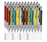 Tyuooker 36 Pieces 6-in-1 Multitool Ballpoint Pens Gift Tool Pen Personalized Pen Pen Gift for Men on Fathers Day