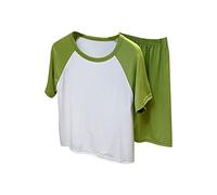 TYUSGH Baby Boys Clothes Summer Short Sleeve Tops Color Block T-Shirts Shorts Set 2PCS Outfits Cute Tracksuit Green