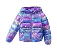 TYUSGH Baby Girls Warm Coat Boys Cotton Jacket Autumn Winter Solid Color Letter Printing Colorful Hooded Coat Party Birthday School Classic Outwear Fashion Clothes
