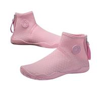 TYUSGH Girls Boys Water Shoes B arefoot Water Sport Shoes Unisex AQU a Shoes for Swim Yoga Beach Running Snorkeling Swimming S urf Sc UBA Diving (Pink, 13.5 Big Kids)